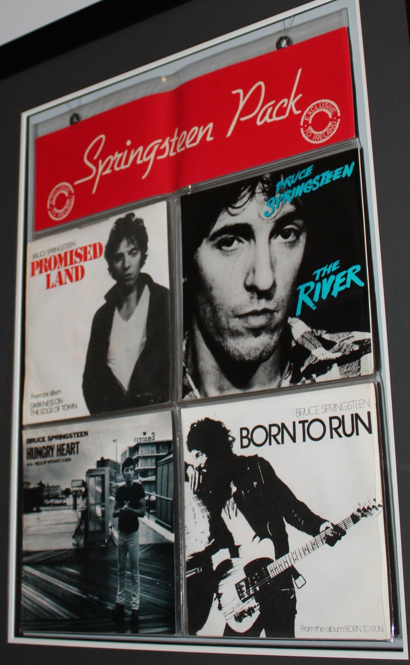 Bruce Springsteen "Springsteen Pack" Four 45 Records - One of a Kind Collectible