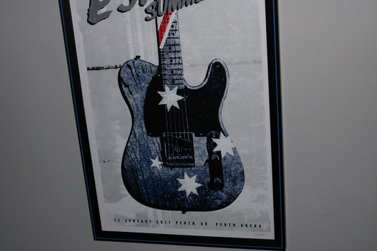Bruce Springsteen - Original Lithograph "Summer 2017" in Perth, AU - Final Shows of The River Tour - Collectible