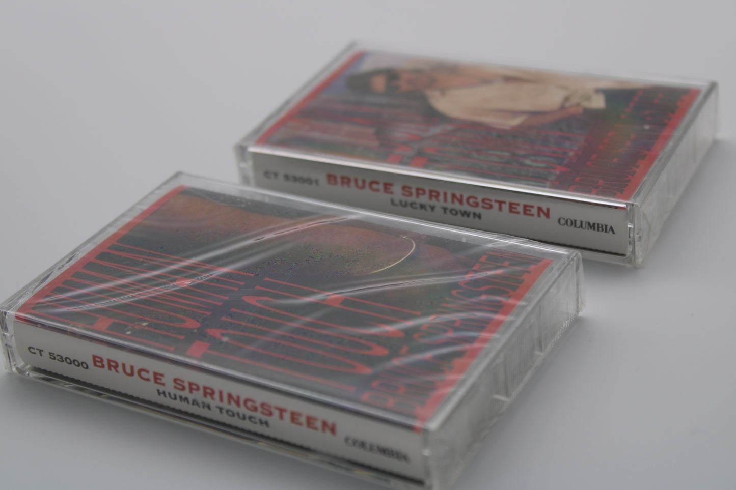 Bruce Springsteen - SEALED - Human Touch & Lucky Town ALBUMS - 2 Cassettes Sealed & Near Mint