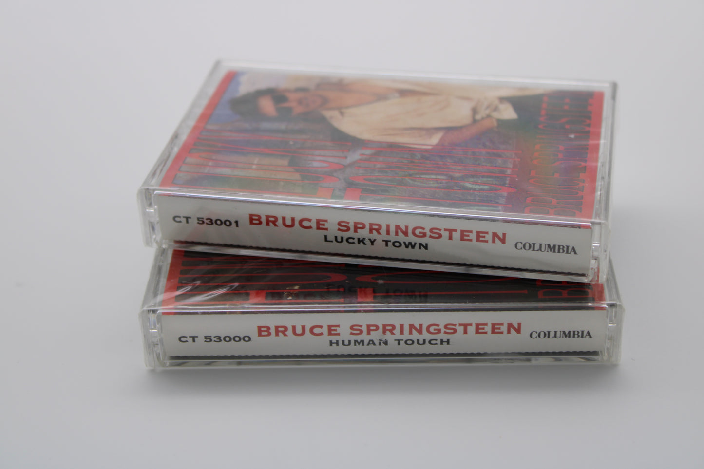 Bruce Springsteen - SEALED - Human Touch & Lucky Town ALBUMS - 2 Cassettes Sealed & Near Mint