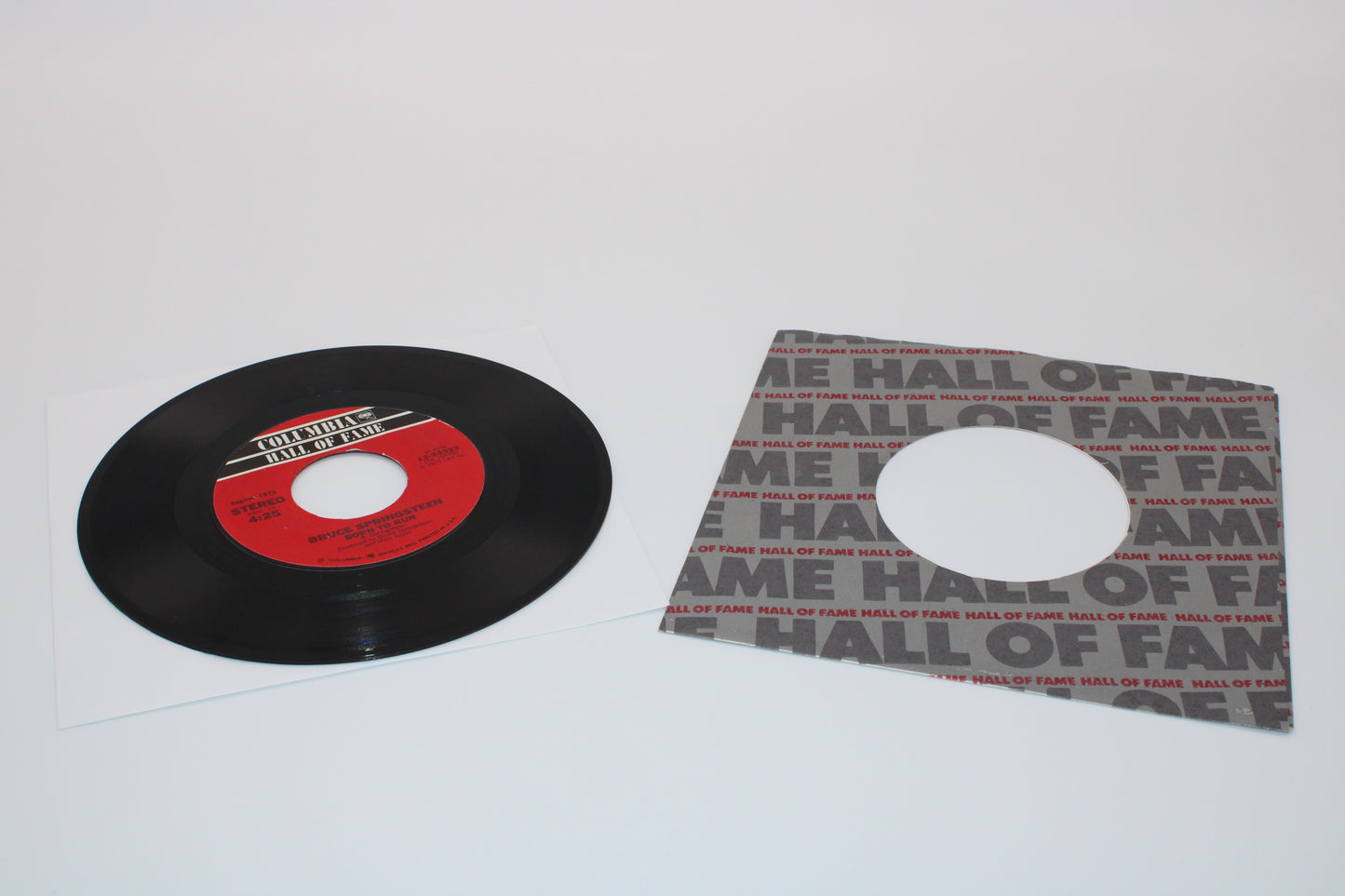 Bruce Springsteen Born to Run & Spirit in the Night - 45 Record "Hall of Fame" Near Mint Collectible