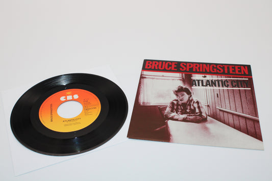 Bruce Springsteen Atlantic City record 7" Single w/Picture Sleeve Import Collectible