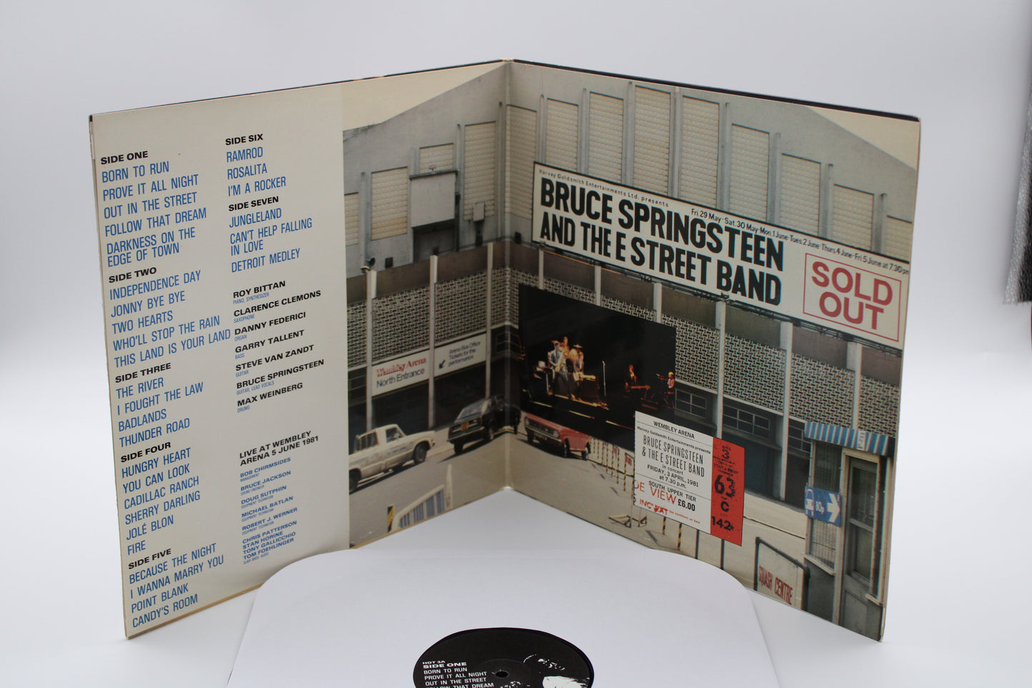 Bruce Springsteen & The E Street Band - Born To Be The Boss 4 Vinyl LPs Live at Wembley June 1981 BLV