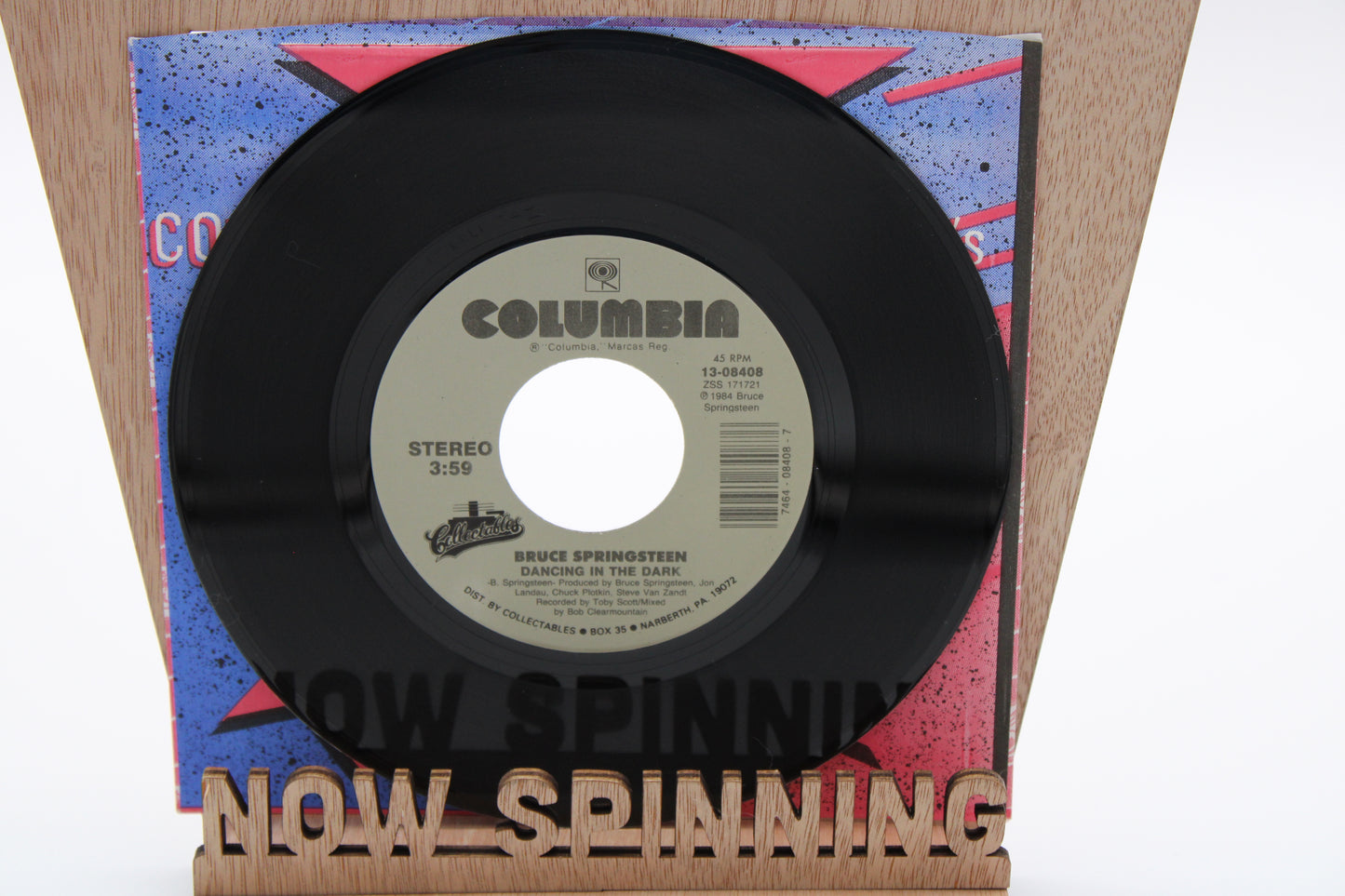 Bruce Springsteen Dancing in the Dark & Pink Cadillac 45 Record "Collectables Collector Series"