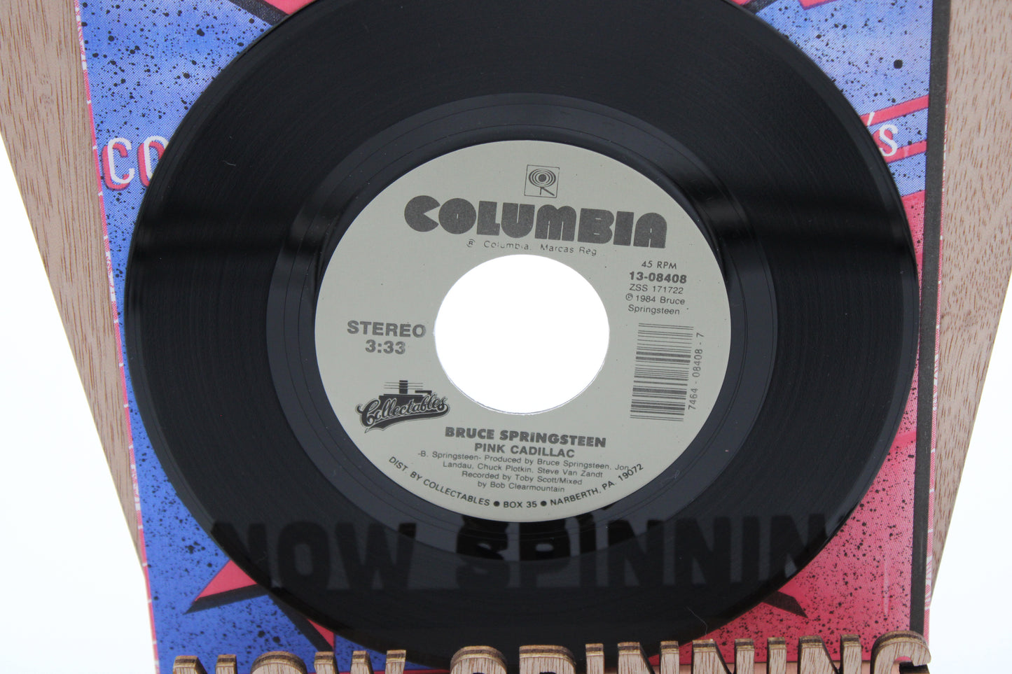 Bruce Springsteen Dancing in the Dark & Pink Cadillac 45 Record "Collectables Collector Series"
