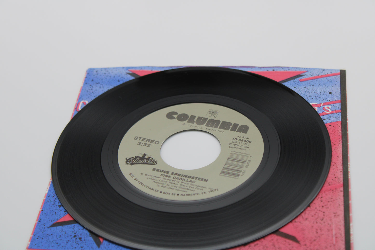 Bruce Springsteen Dancing in the Dark & Pink Cadillac 45 Record "Collectables Collector Series"