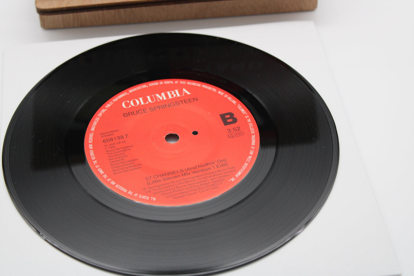 Bruce Springsteen 45 Record - 57 Channels rare Holland Import 1992