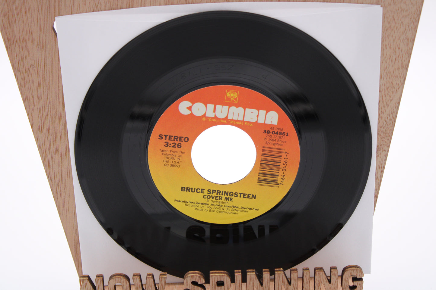 Bruce Springsteen - Cover Me & Jersey Girl - 45 Record - Original from 1984 NM Condition