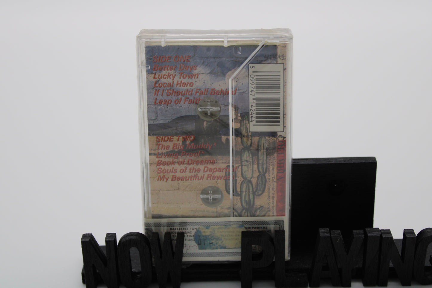 Bruce Springsteen SEALED/GREECE Lucky Town Original Sealed 1992 Cassette