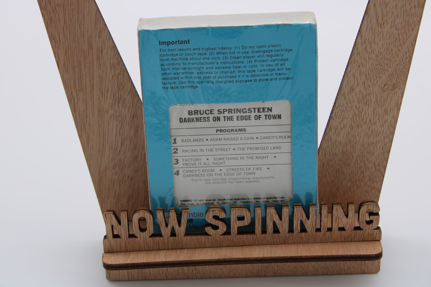 Bruce Springsteen SEALED Darkness On The Edge of Town - Sealed 8 Track Tape Columbia Collectible