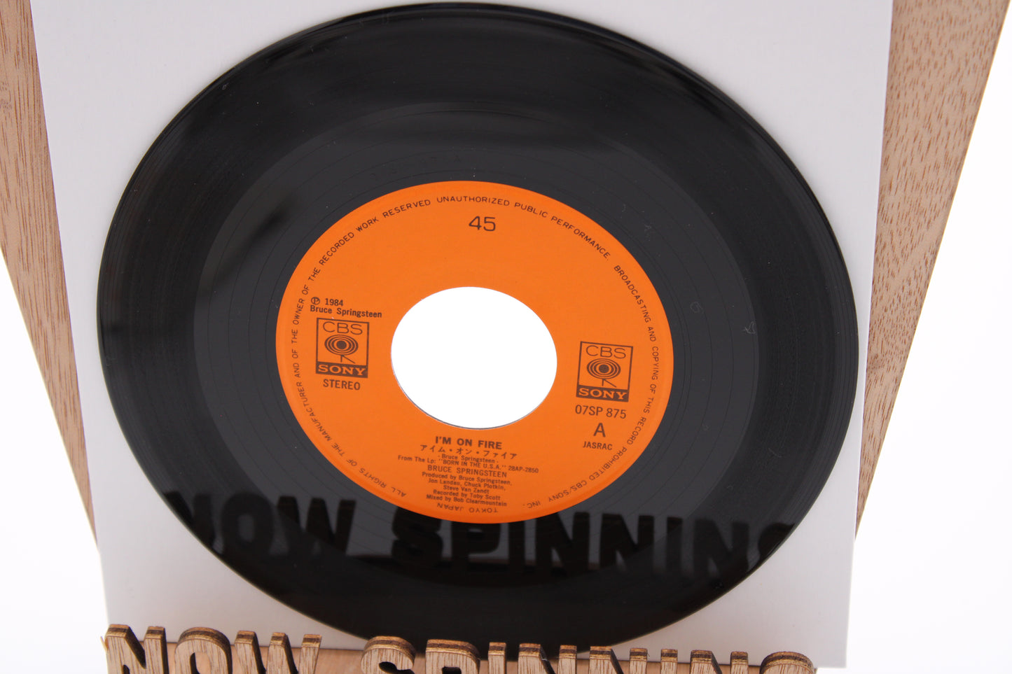 Bruce Springsteen - I'm On Fire - 45 Record Import Japan 1984 Near Mint