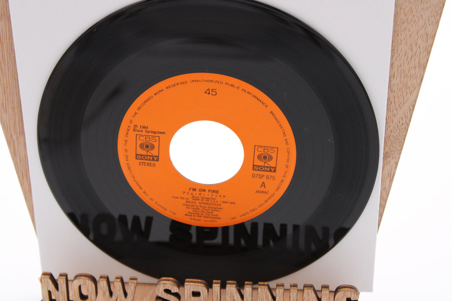 Bruce Springsteen - I'm On Fire - 45 Record Import Japan 1984 Near Mint