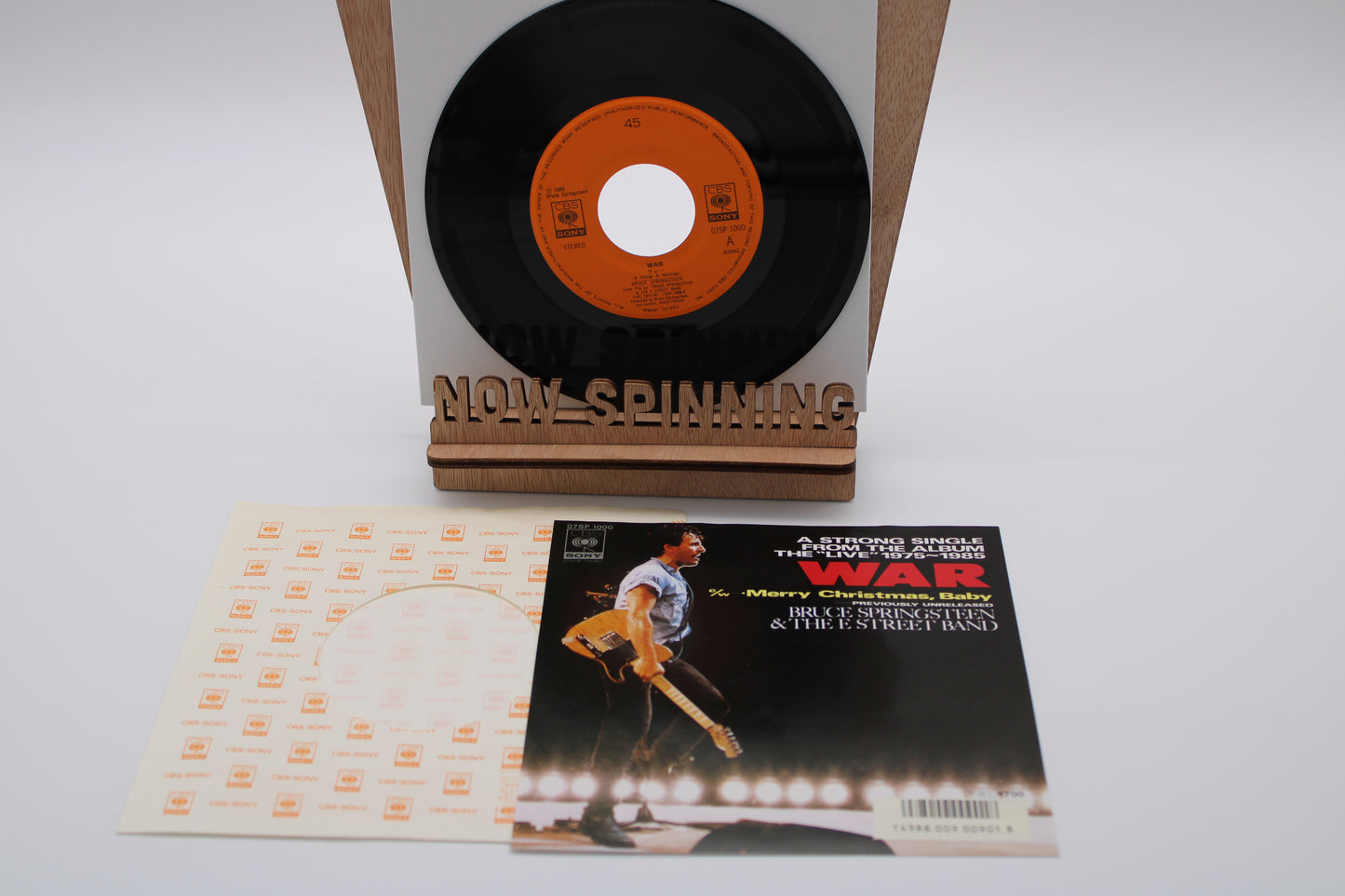Bruce Springsteen - War & Merry Christmas Baby - 45 Record Japan Import 1986 Near Mint