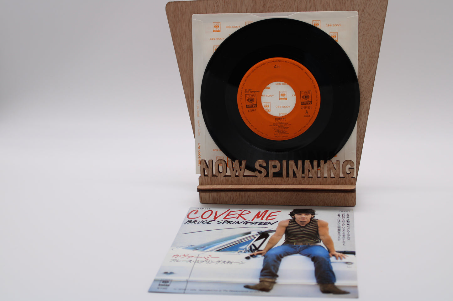 Bruce Springsteen - Cover Me & Jersey Girl - Japan 7" Vinyl Import 1984 Near Mint