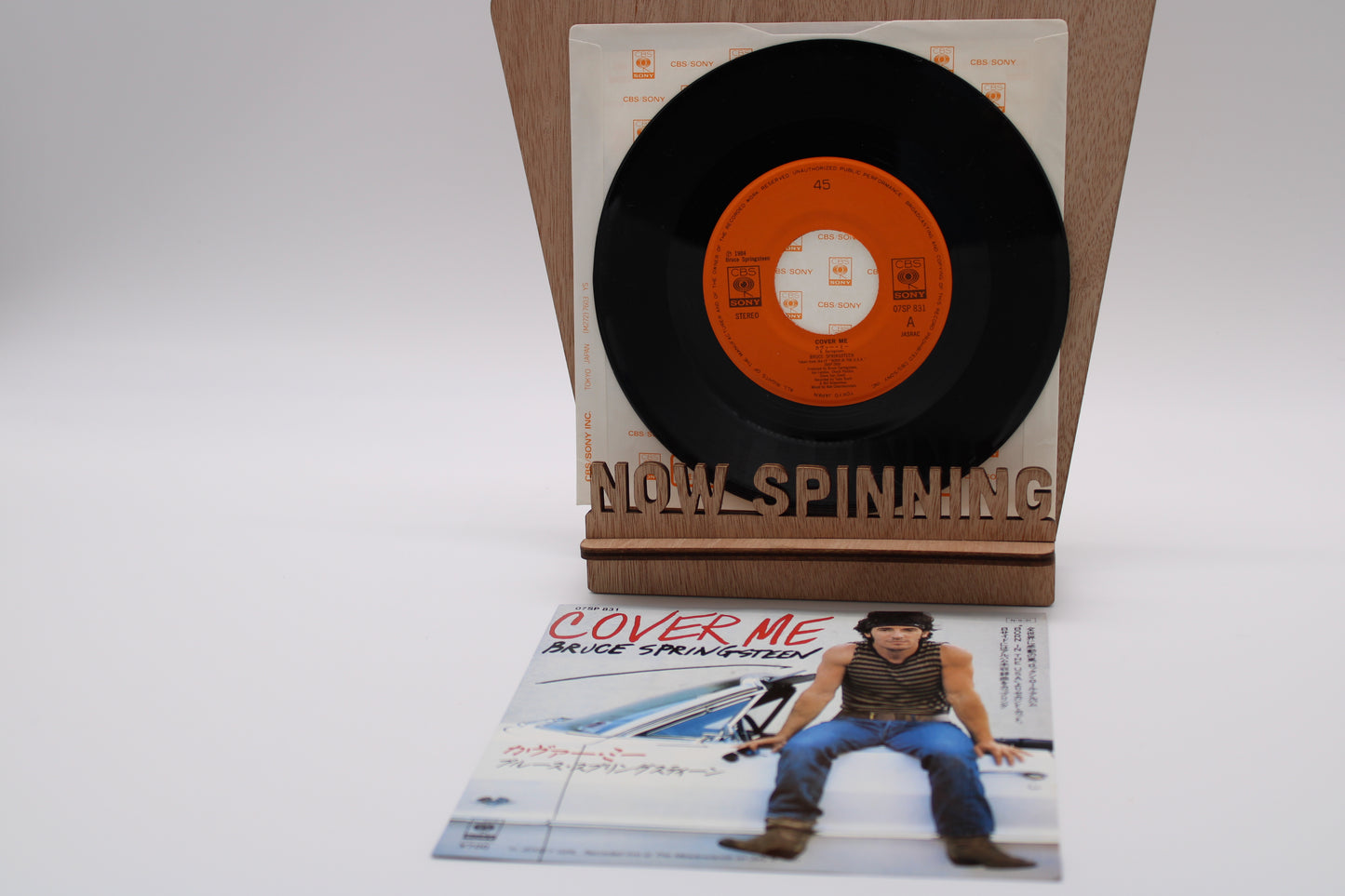 Bruce Springsteen - Cover Me & Jersey Girl - Japan 7" Vinyl Import 1984 Near Mint