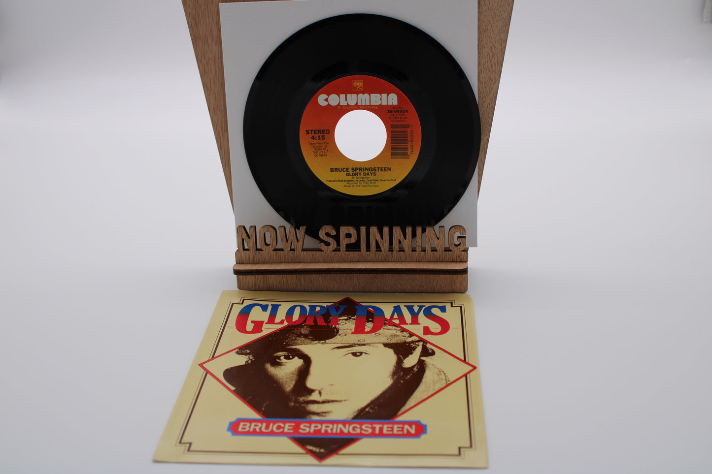 Bruce Springsteen - Glory Days Vinyl + Picture Sleeve + Lyrics - 1984 US 45 Near Mint