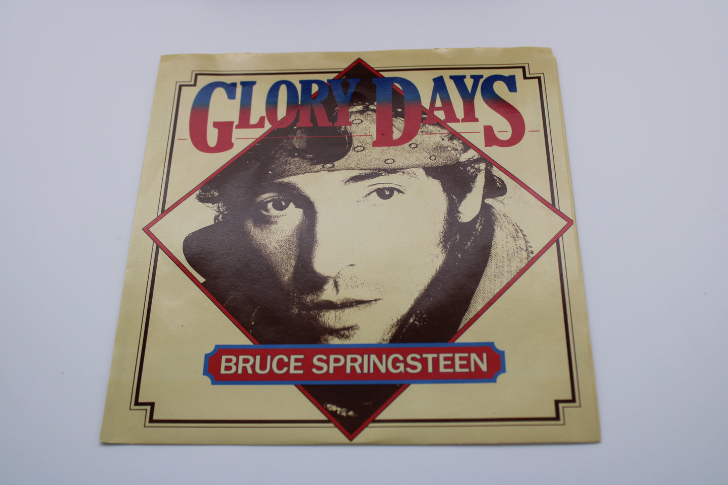 Bruce Springsteen - Glory Days Vinyl + Picture Sleeve + Lyrics - 1984 US 45 Near Mint