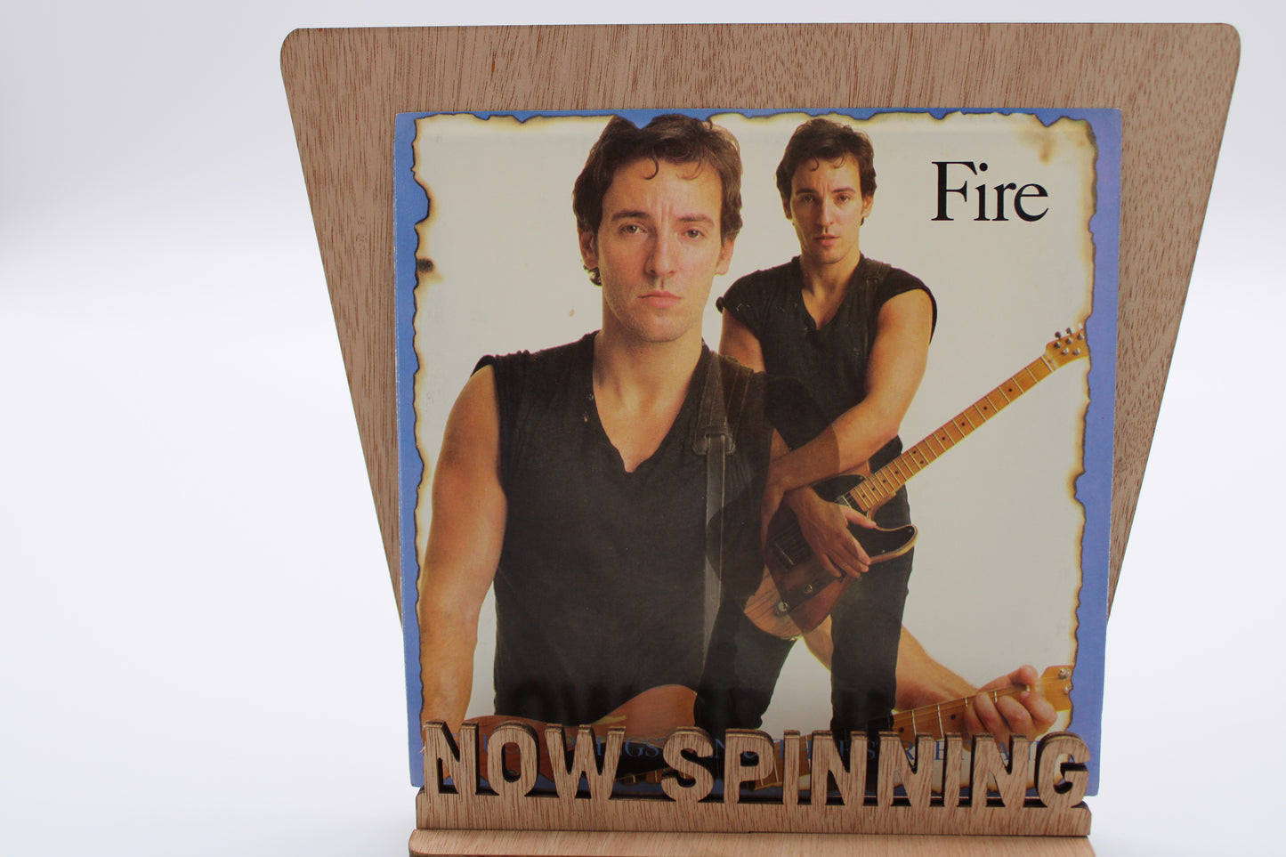 Bruce Springsteen - 45 Record - "Fire" + Picture Sleeve + Lyrics 1986