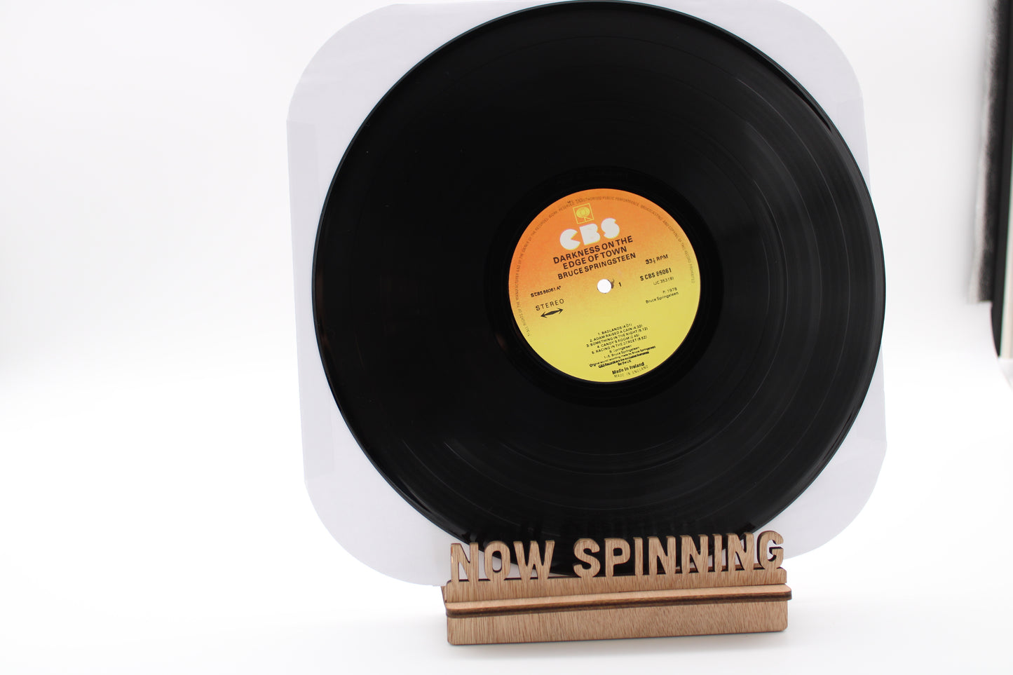 Bruce Springsteen Darkness on the Edge of Town - IRELAND 1978 Original Vinyl Album - Pink Lyrics Insert