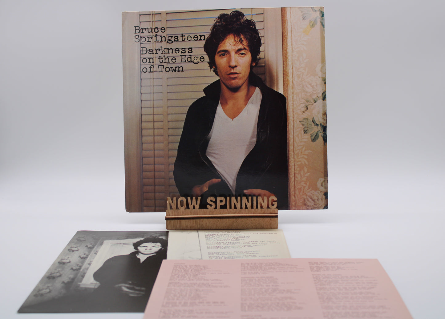 Bruce Springsteen Darkness on the Edge of Town - IRELAND 1978 Original Vinyl Album - Pink Lyrics Insert