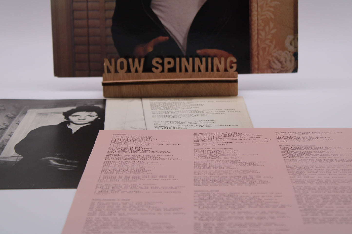 Bruce Springsteen Darkness on the Edge of Town - IRELAND 1978 Original Vinyl Album - Pink Lyrics Insert