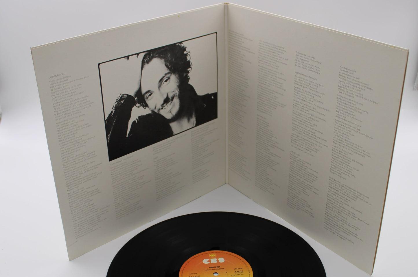 BRUCE SPRINGSTEEN 3-LP BOX SET VINYL CBS RECORDS: GREETINGS, WILD, BORN TO RUN 1980/UK IMPORT