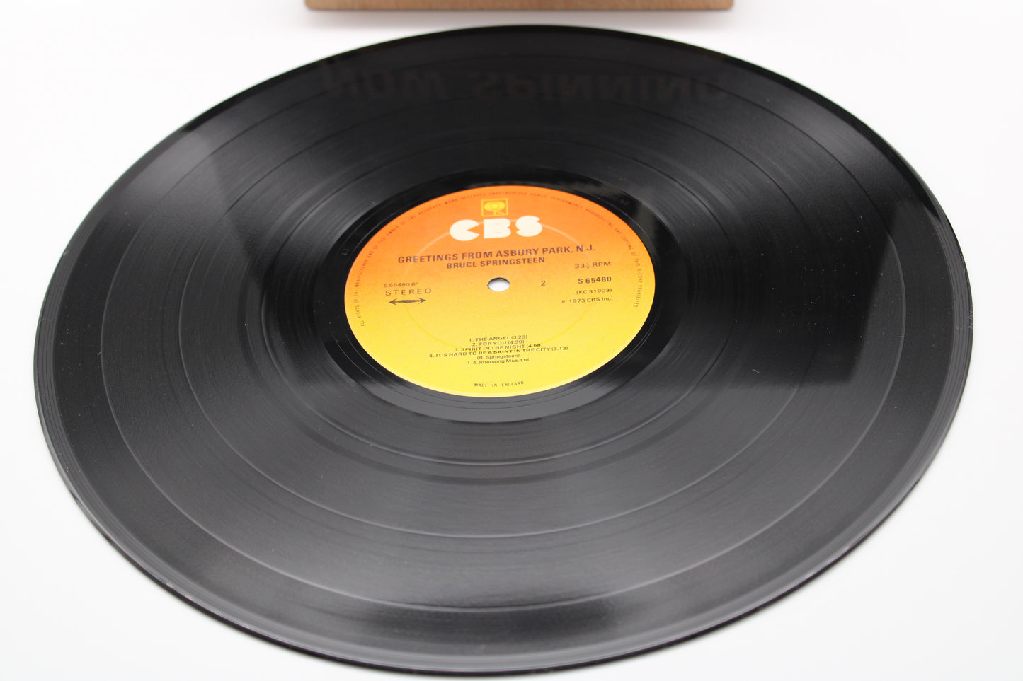 BRUCE SPRINGSTEEN 3-LP BOX SET VINYL CBS RECORDS: GREETINGS, WILD, BORN TO RUN 1980/UK IMPORT
