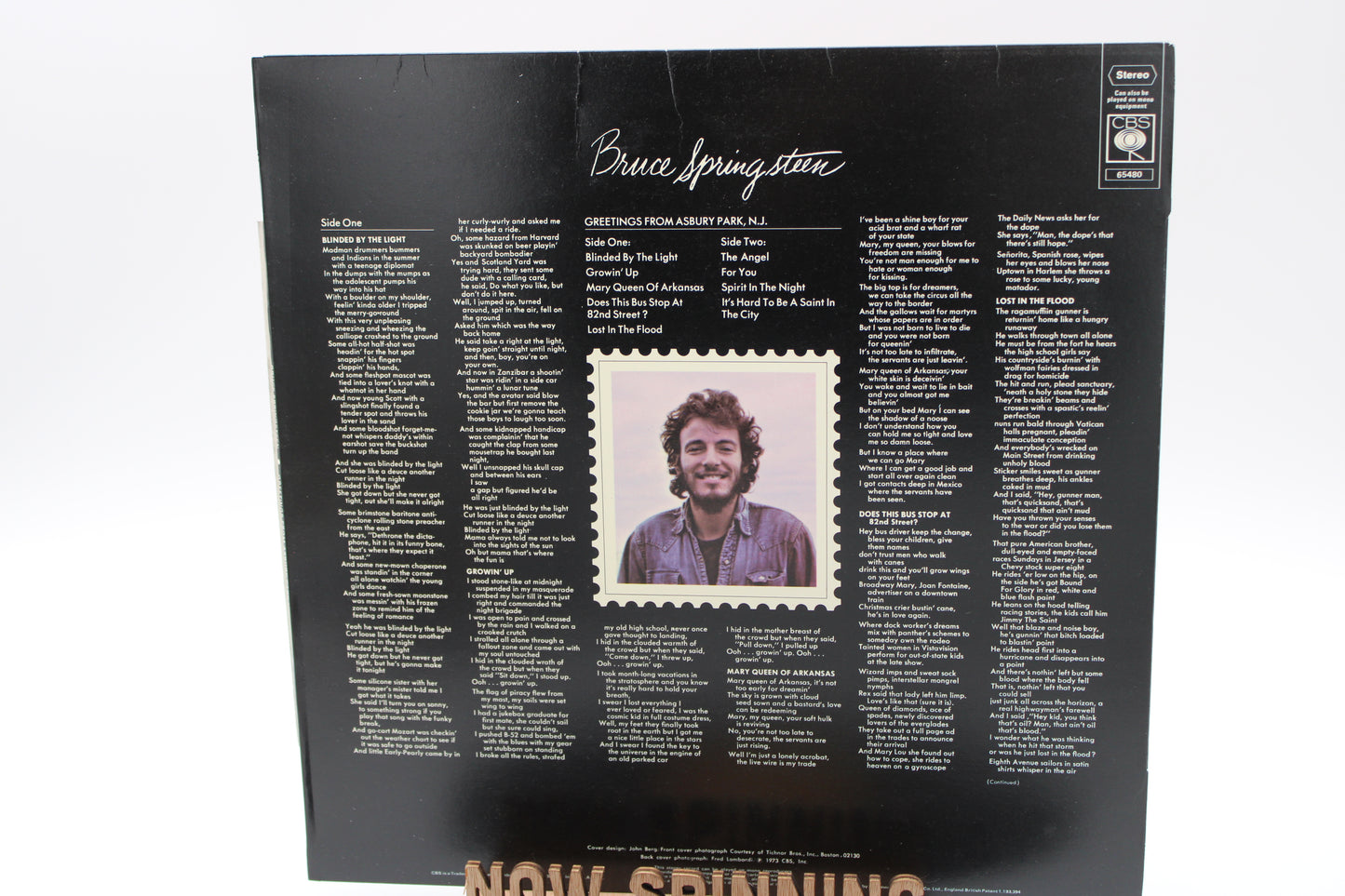 BRUCE SPRINGSTEEN 3-LP BOX SET VINYL CBS RECORDS: GREETINGS, WILD, BORN TO RUN 1980/UK IMPORT