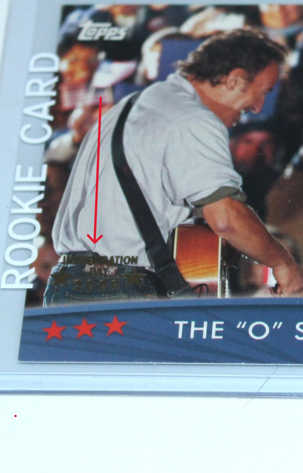 Bruce Springsteen TOPPS Gold Foil Stamp 2009 Inauguration Day - Official Trading Card - rarest of all!