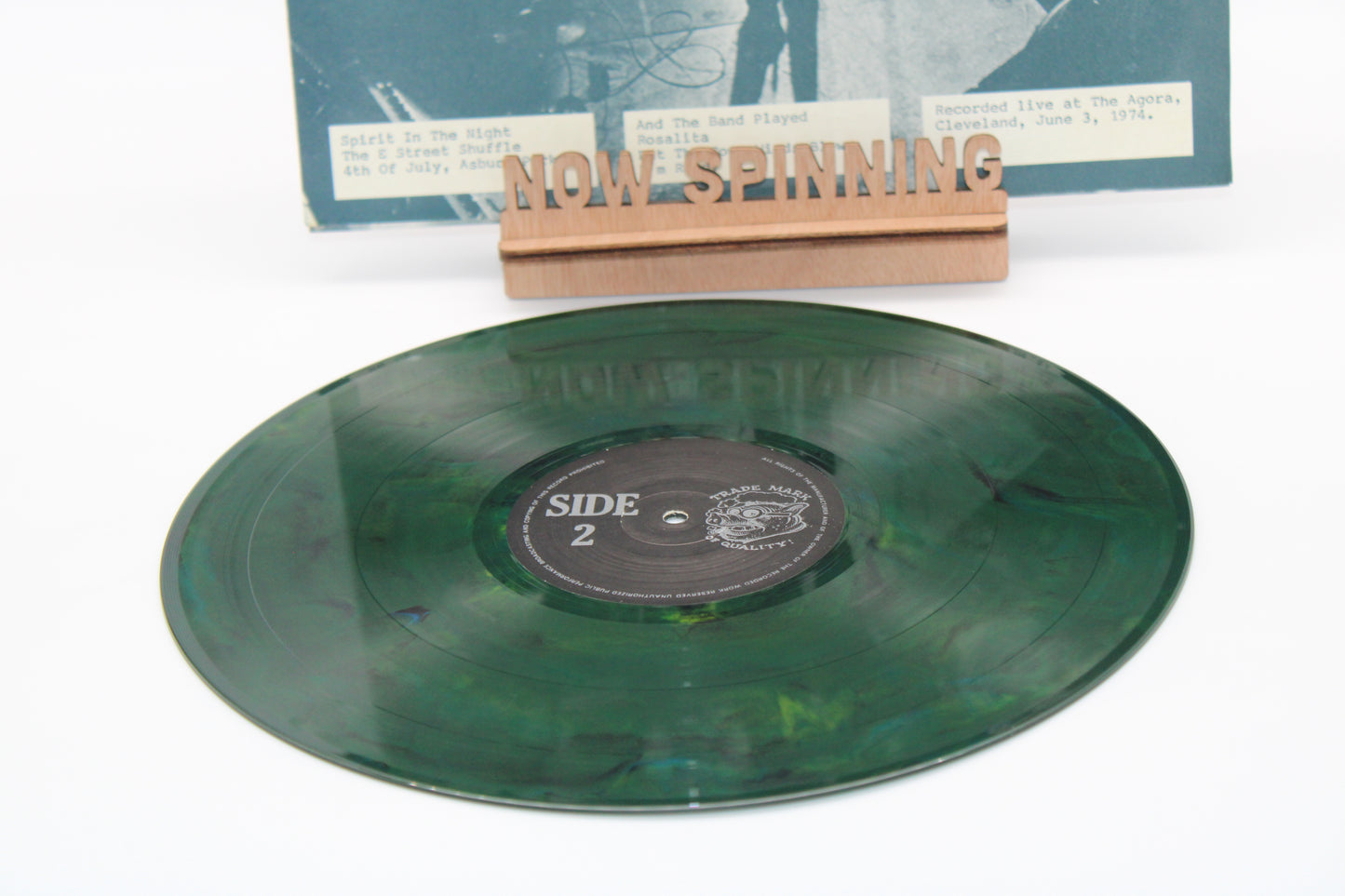 Bruce Springsteen "And The Band Played" Live The Agora, Cleveland 1974 GREEN COLOR Vinyl BLV