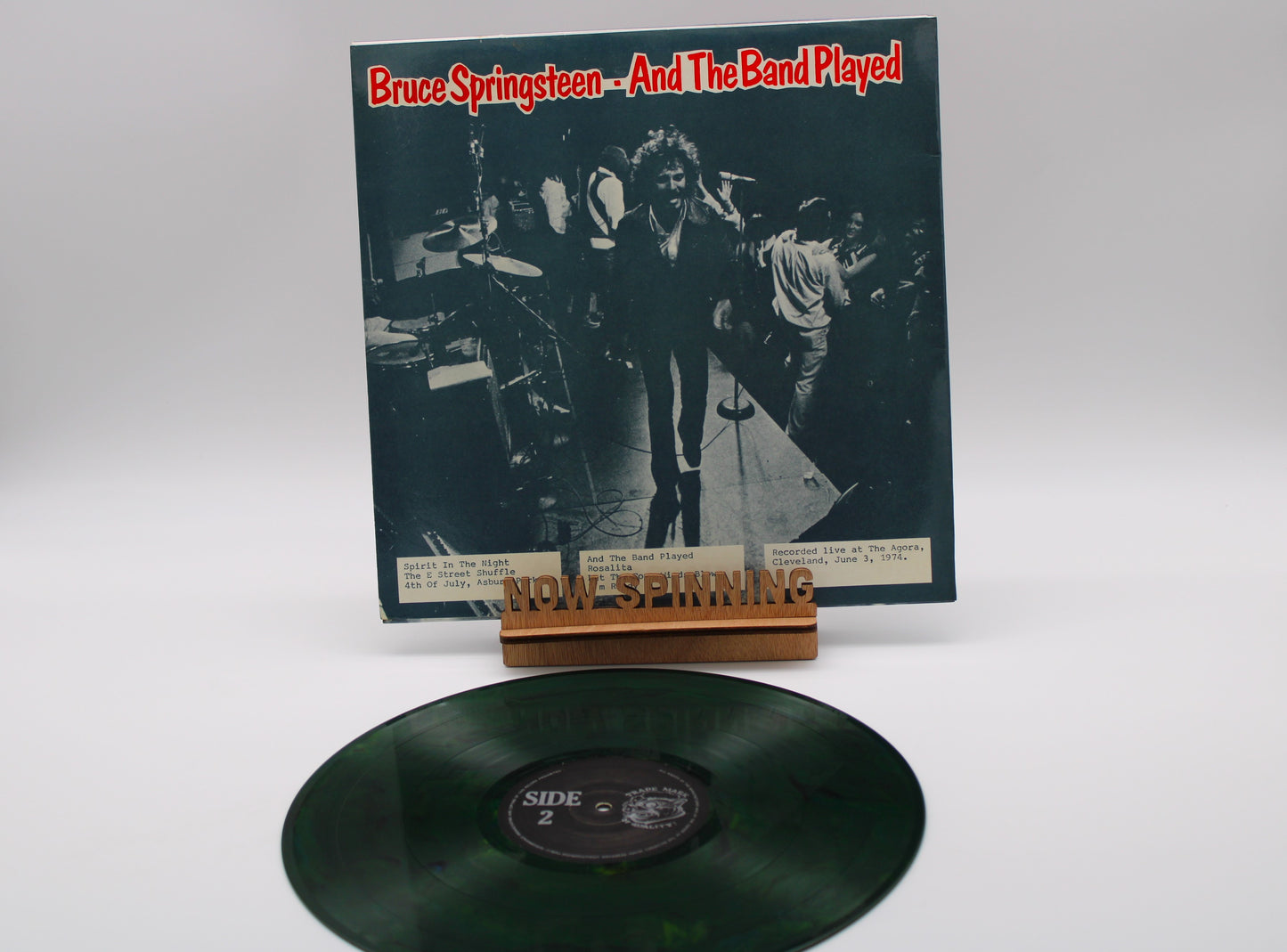 Bruce Springsteen "And The Band Played" Live The Agora, Cleveland 1974 GREEN COLOR Vinyl BLV