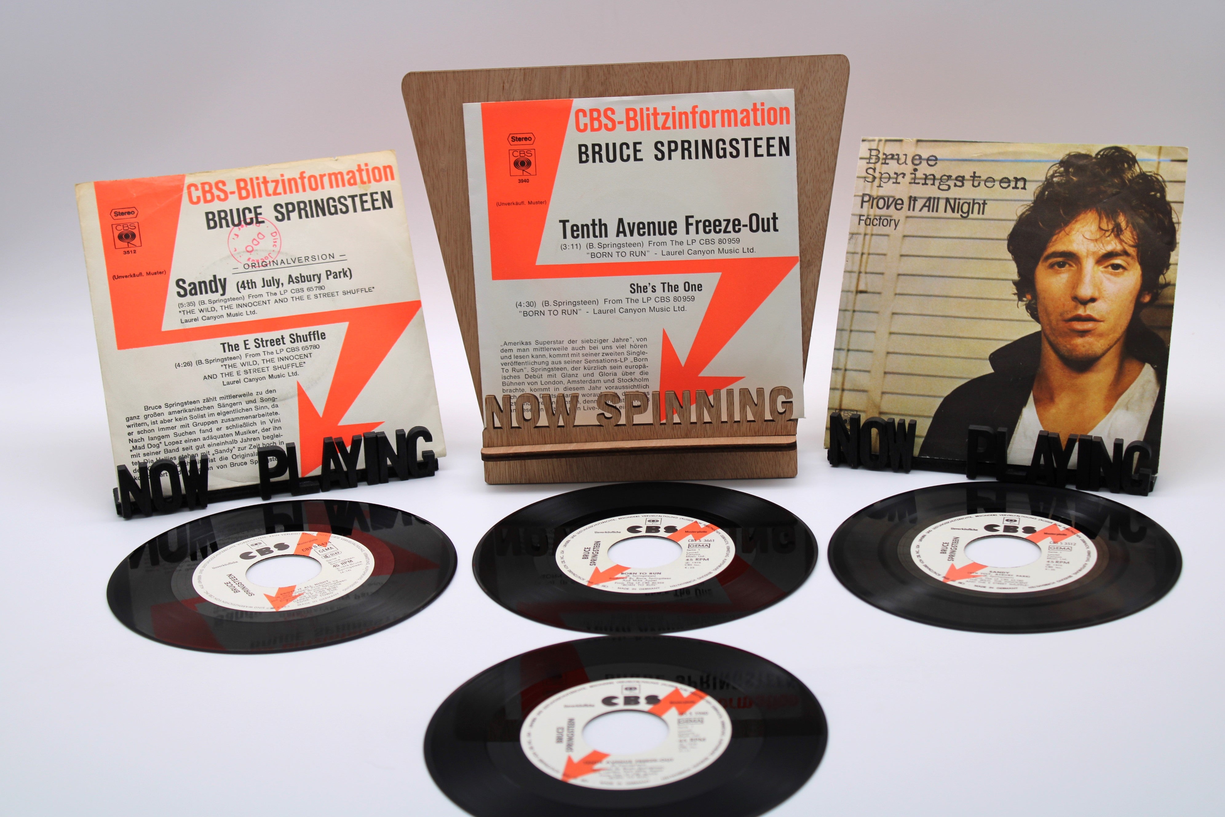 Bruce Springsteen u0026 ESB – Rare German collection of 45s Blitzinformati –  Circuit Records