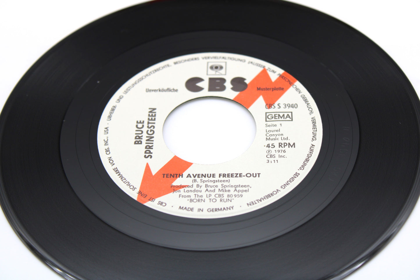 Bruce Springsteen & ESB – Rare German collection of 45s Blitzinformation 7" Promo 45 Records