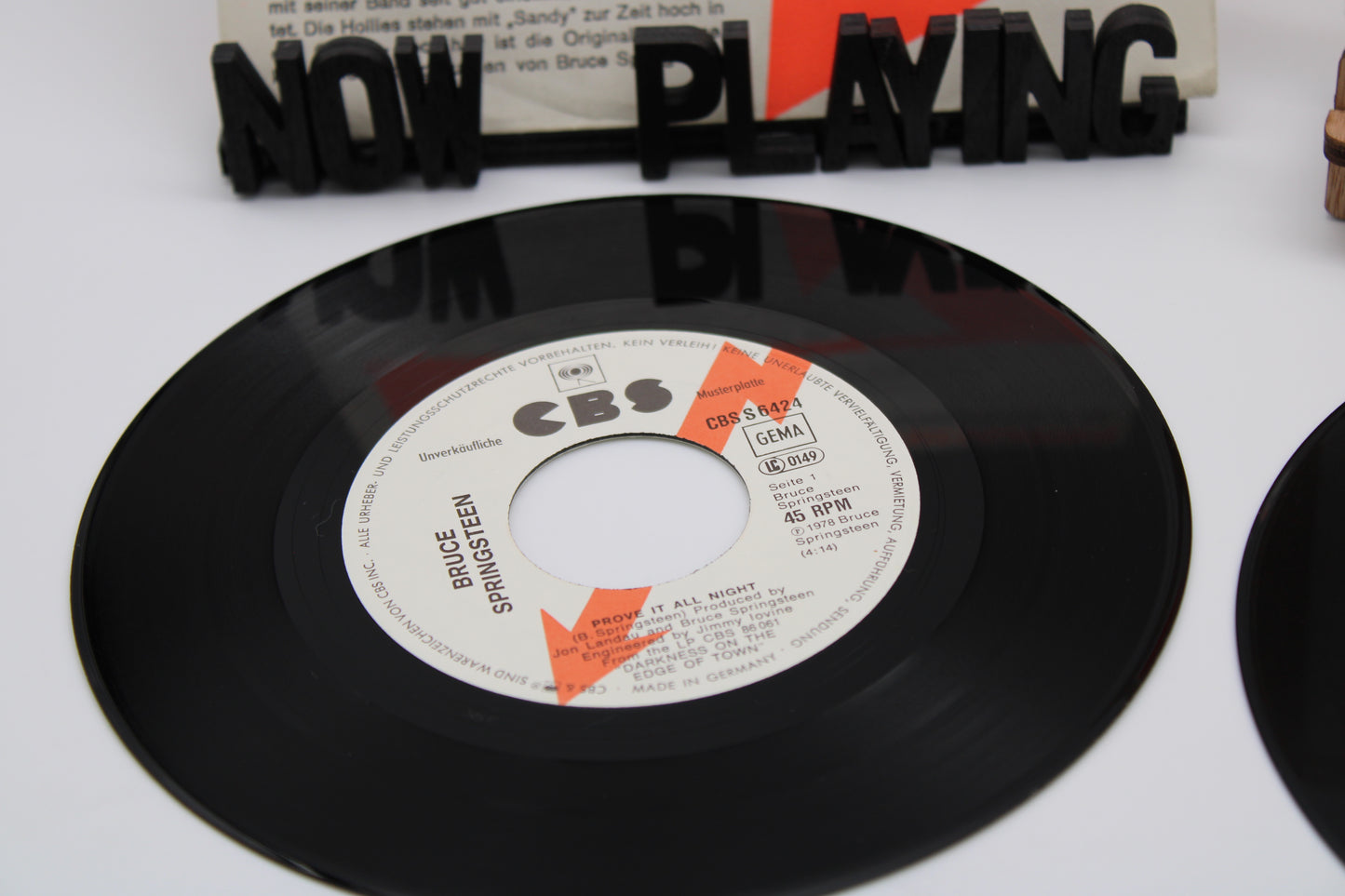 Bruce Springsteen & ESB – Rare German collection of 45s Blitzinformation 7" Promo 45 Records