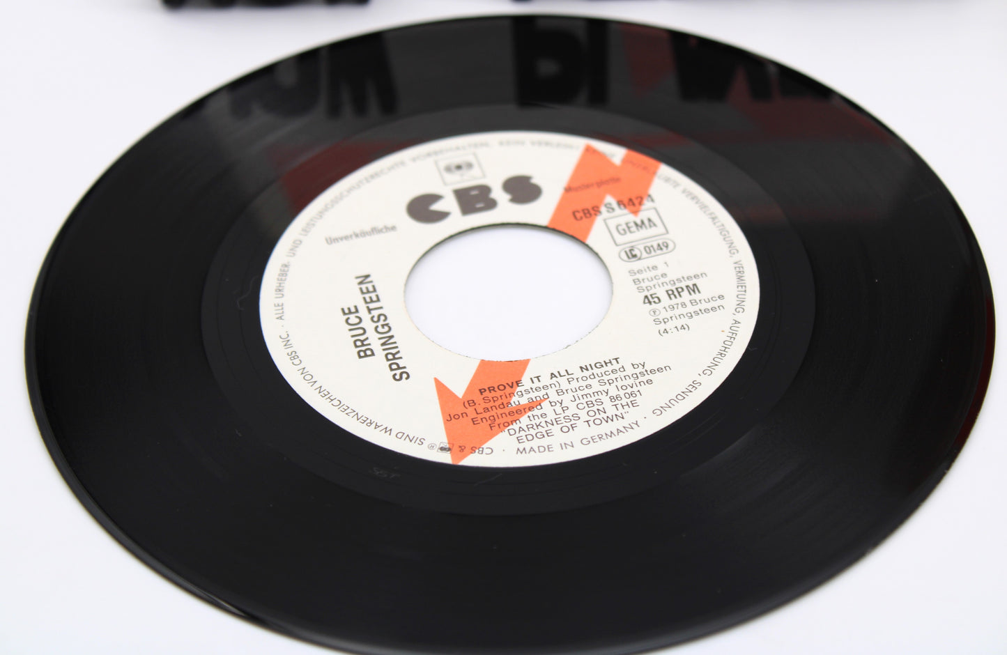 Bruce Springsteen & ESB – Rare German collection of 45s Blitzinformation 7" Promo 45 Records