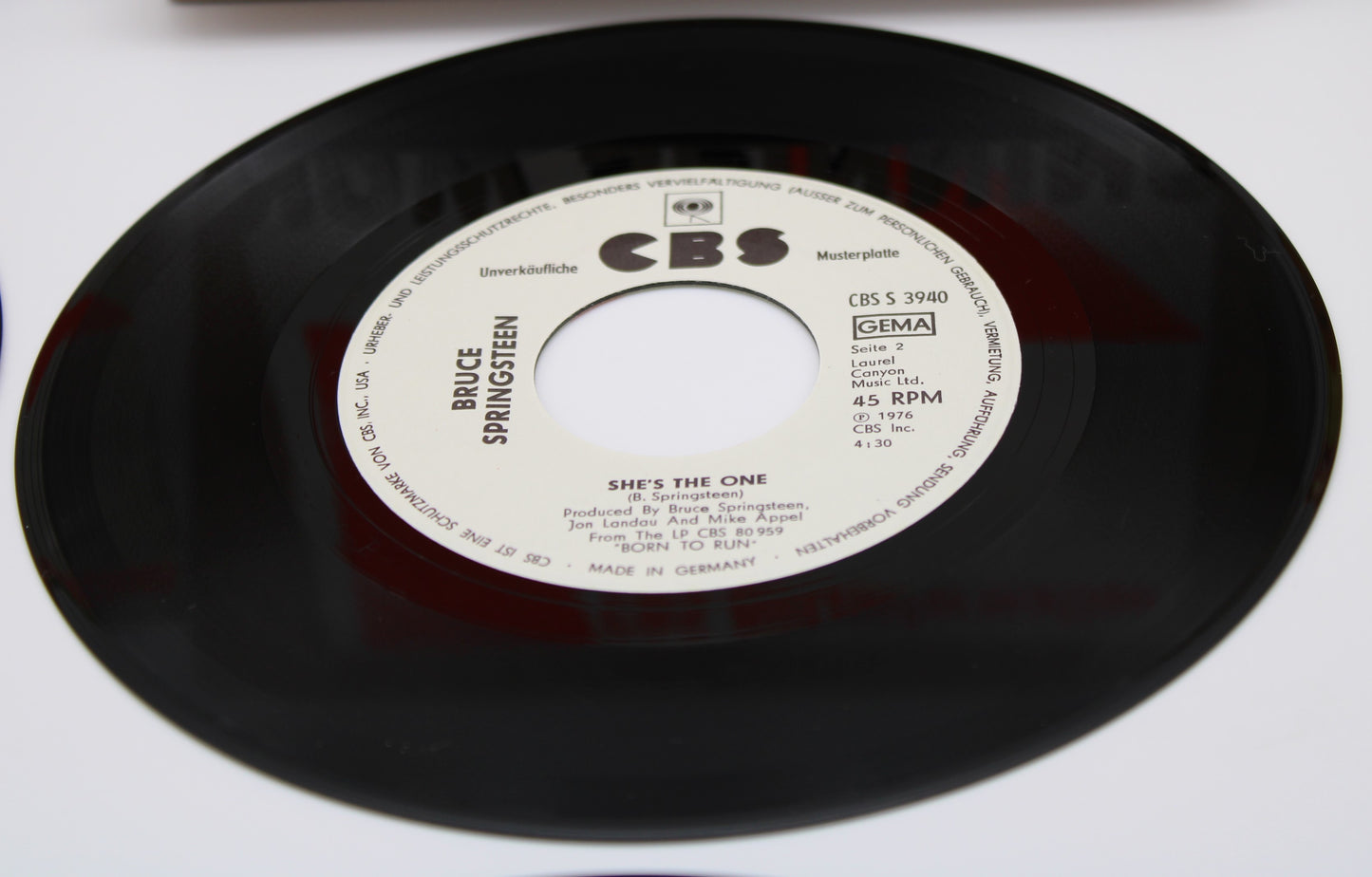 Bruce Springsteen & ESB – Rare German collection of 45s Blitzinformation 7" Promo 45 Records