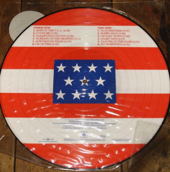 Bruce Springsteen Born in the USA LP Vinyl 12” Picture Disc LTD. Edition Collectible