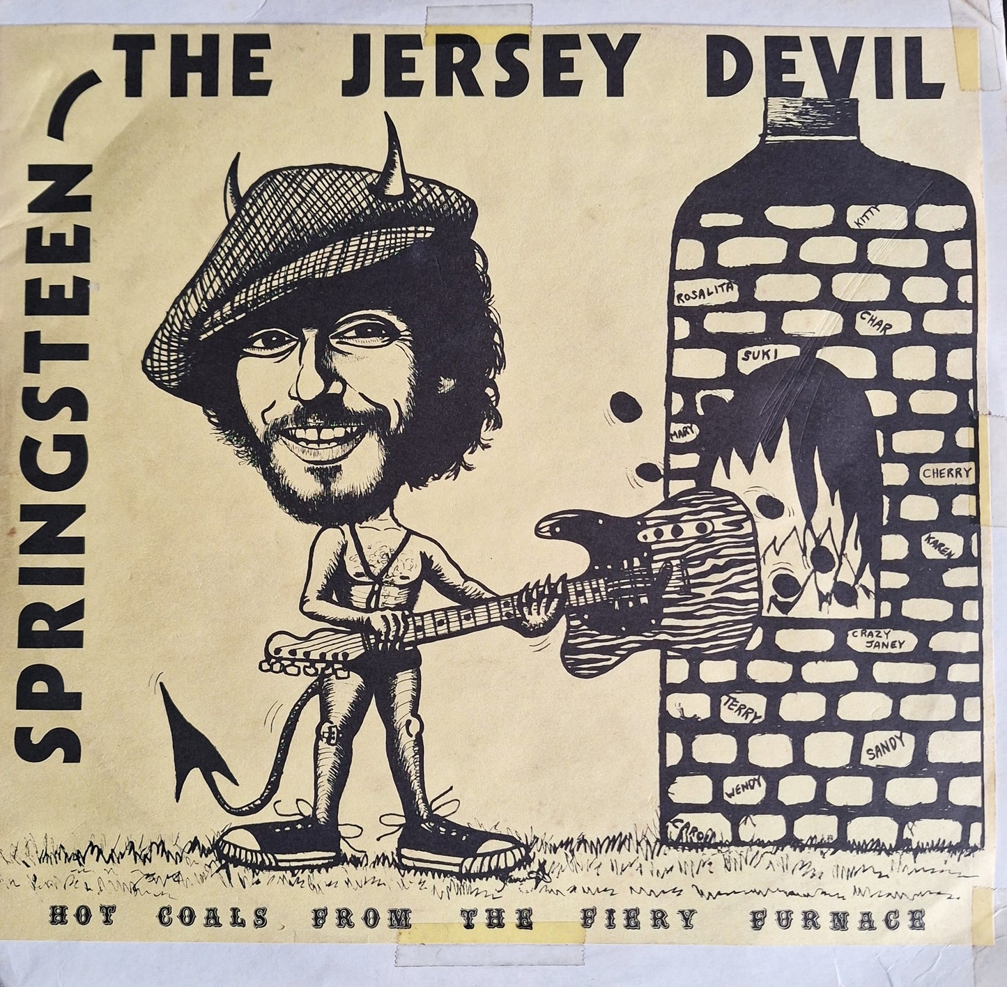 Bruce Springsteen - The Jersey Devil - Hot Coals - RED SPLATTER VINYL 1976 - LIVE BOOT RARE (COOL)