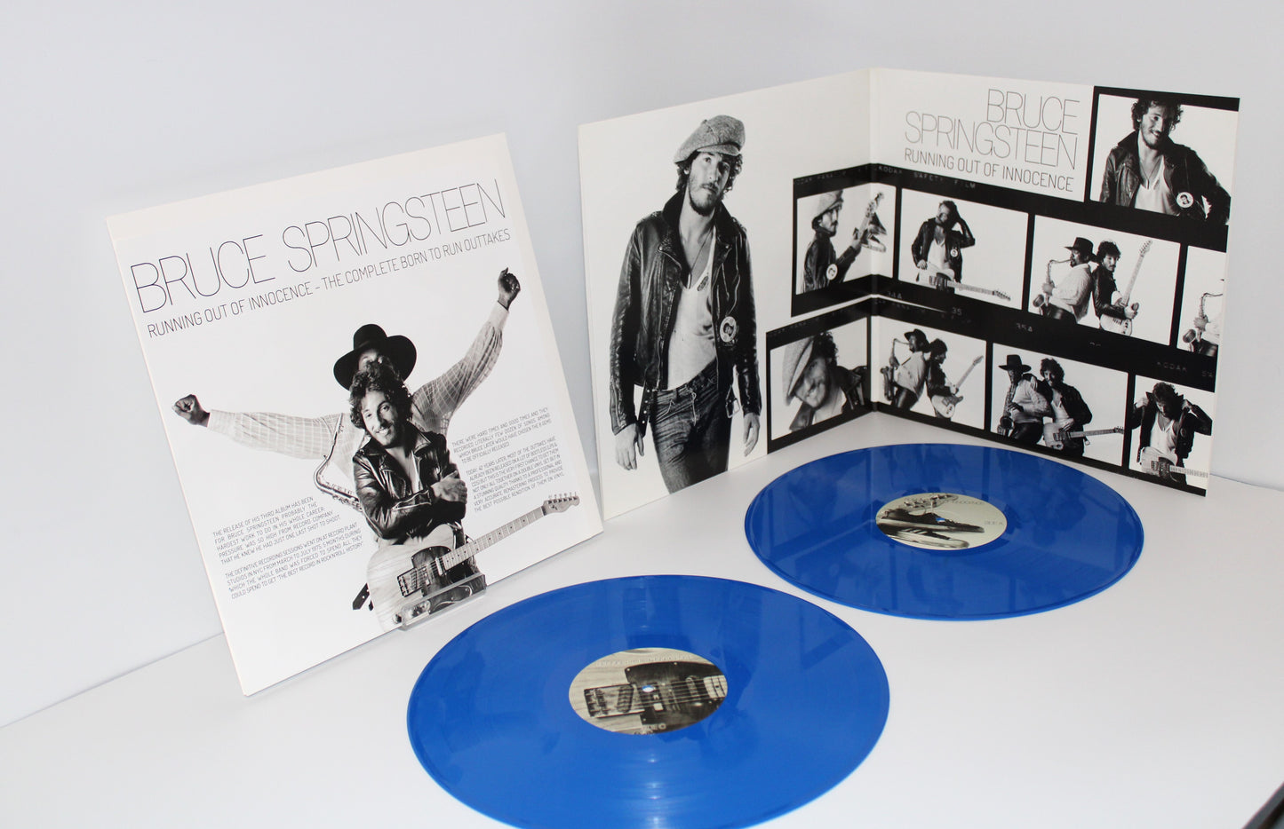 BRUCE SPRINGSTEEN "RUNNING OUT OF INNOCENCE: THE COMPLETE BORN TO RUN OUTTAKES" Vinyl Unofficial 2LPs Blue Color - In Stock