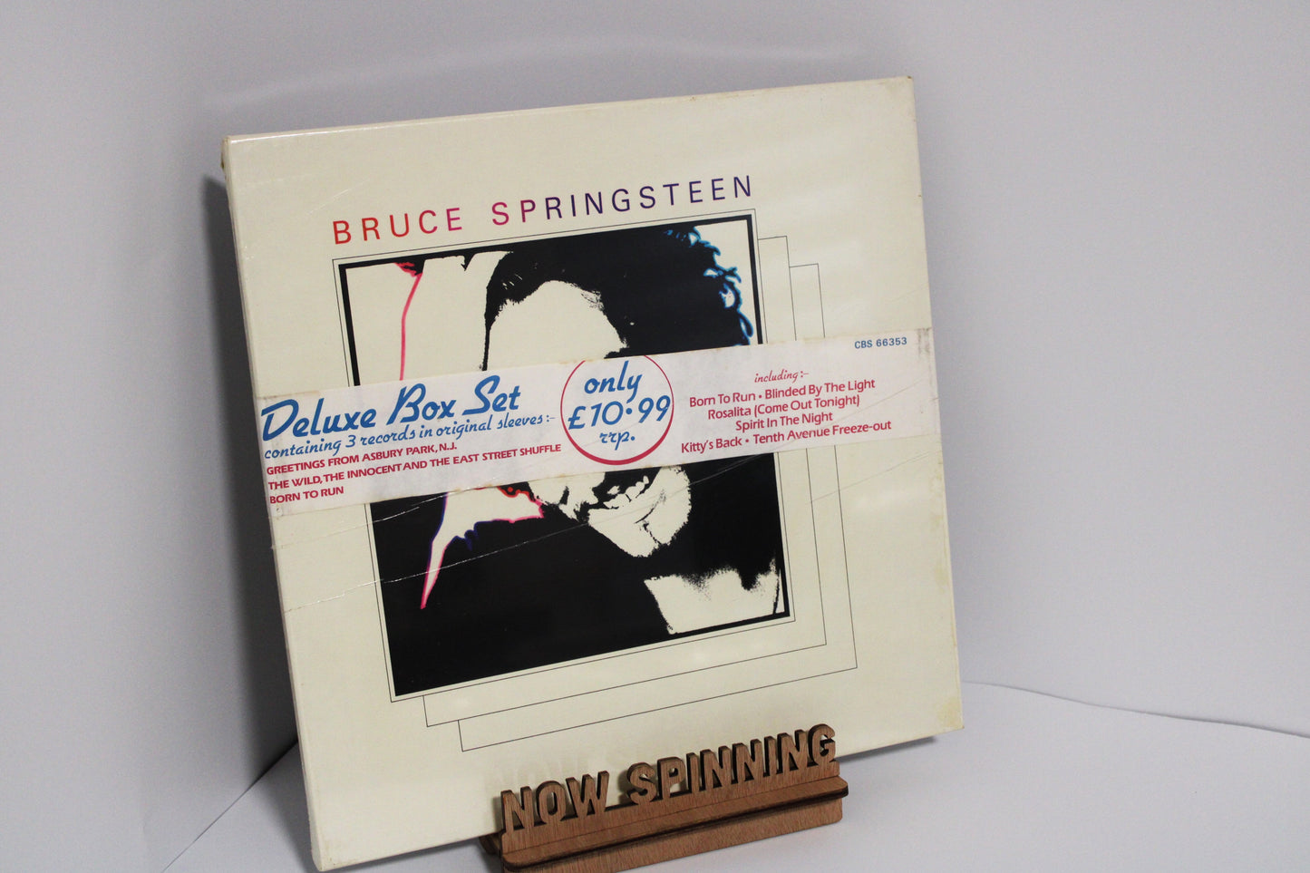 BRUCE SPRINGSTEEN 3-LP Box SEALED Vinyl CBS Records: GREETINGS, WILD, BORN TO RUN 1980/UK IMPORT