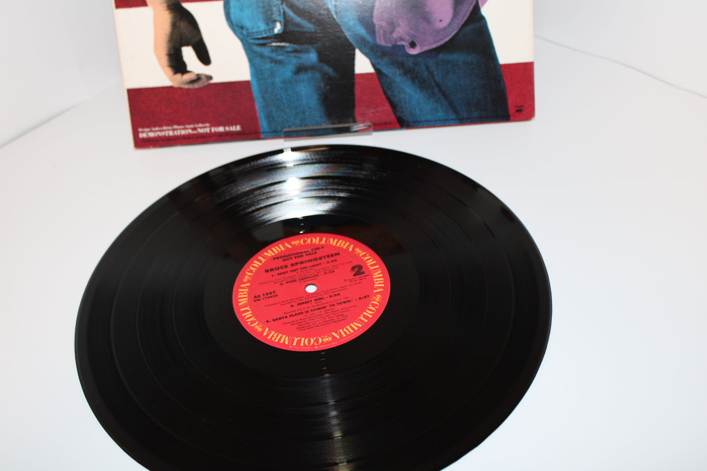 Bruce Springsteen - Promo Vinyl 12" - BITUSA "Demonstration Not For Sale" Embossed Gold Stamp