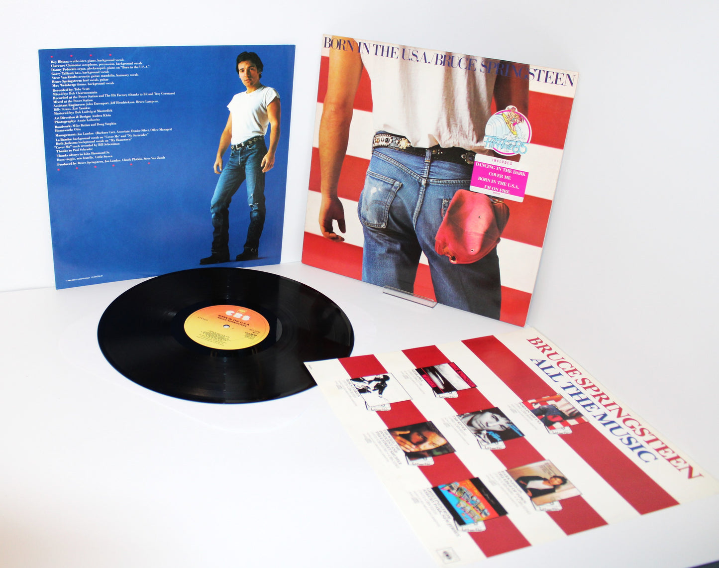 Bruce Springsteen - Born in the USA Original Vinyl 1984 w/Hype Sticker - UK Import