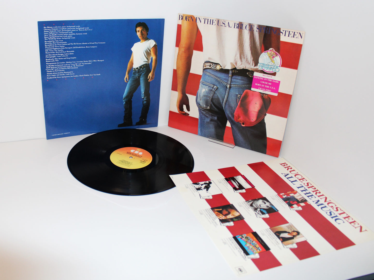 Bruce Springsteen - Born in the USA Original Vinyl 1984 w/Hype Sticker - UK Import