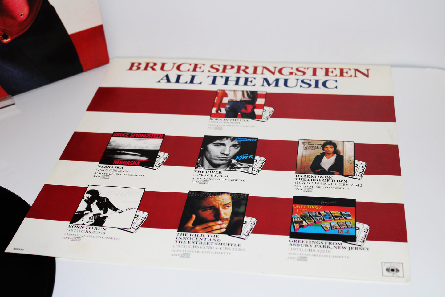 Bruce Springsteen - Born in the USA Original Vinyl 1984 w/Hype Sticker - UK Import