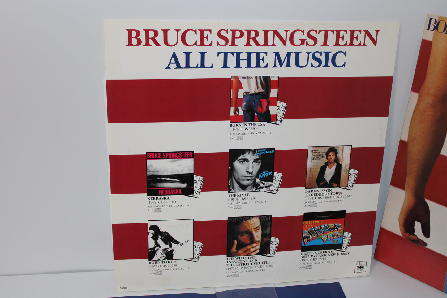 Bruce Springsteen - Born in the USA Original Vinyl 1984 w/Hype Sticker - UK Import