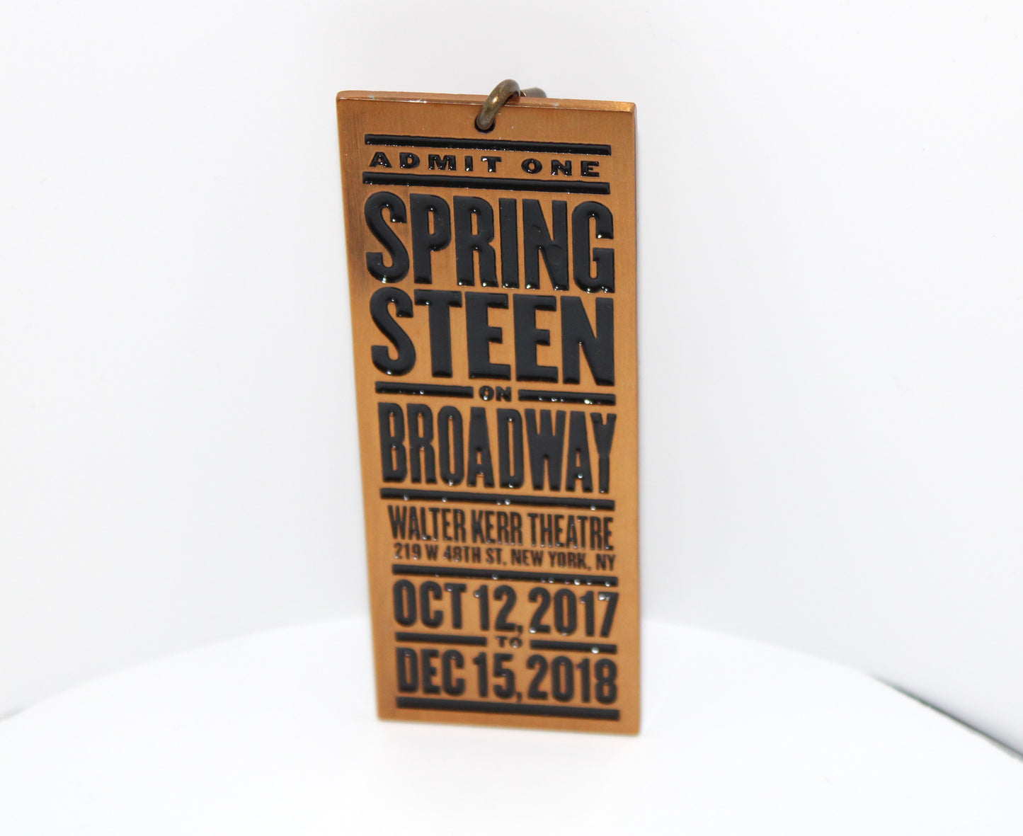 Bruce Springsteen - SPRINGSEEN ON BROADWAY - Keychain - Authentic Thrill Hill memorabilia - brand new