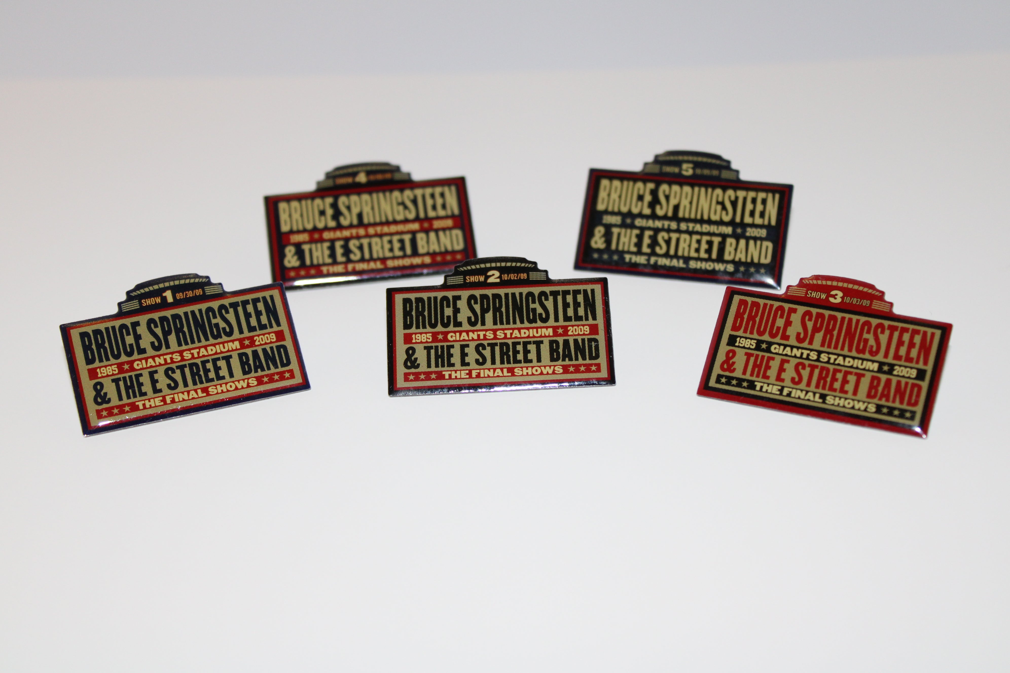 Bruce Springsteen - Giants Stadium Badges/Pins Final Shows COMPLETE Se ...