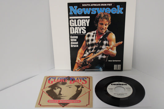 Bruce Springsteen - Original Newsweek Glory Days Magazine & Glory Days DEMO 45/7" Vinyl Record