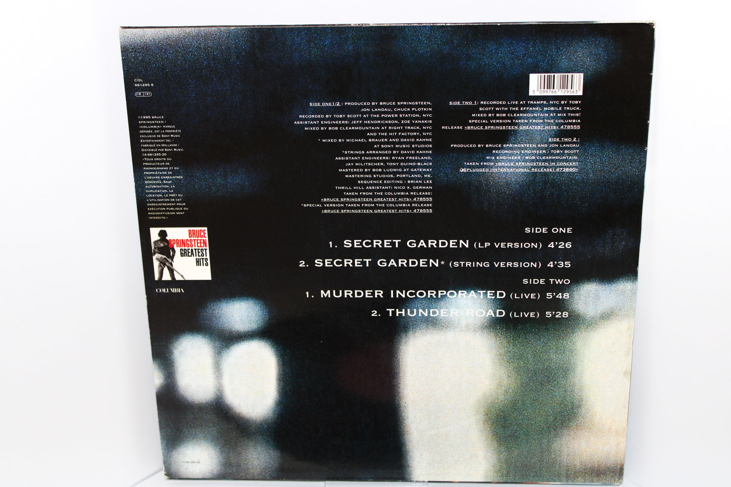 Bruce Springsteen - 12" Secret Garden Vinyl - SCARCE & RARE Holland Pressing - France Import Near Mint