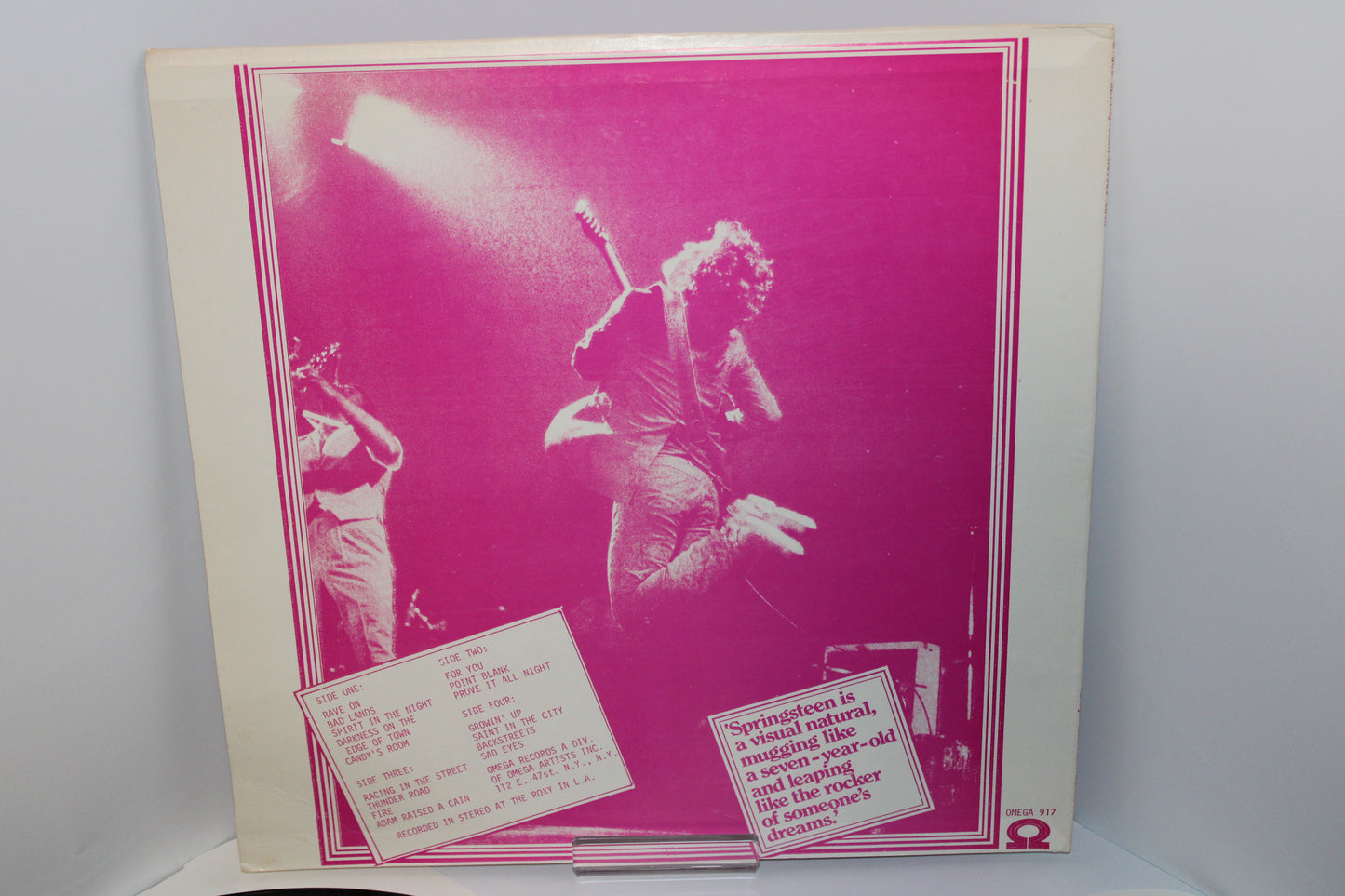 Bruce Springsteen "Raises Cain" 2LPs Live in Stereo at the Roxy in L.A. July 7, 1978 Bootleg